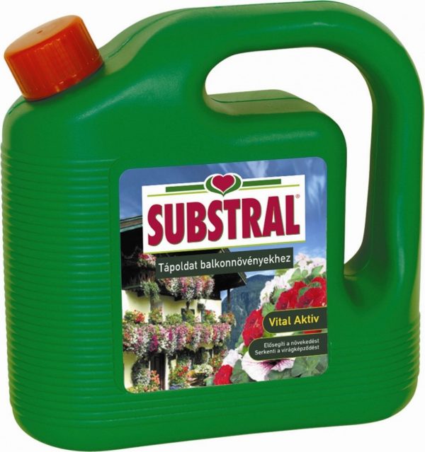 SUBSTRAL Tápoldat muskátlihoz és balkonnövényekhez, 2000 ml