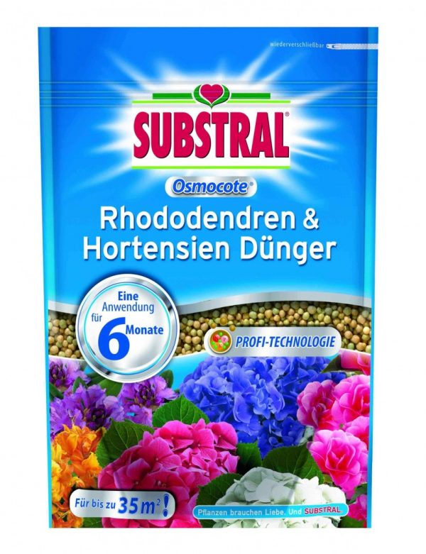 SUBSTRAL Osmocote hosszú hatástartamú trágya rododendron, hortenzia és erikafélék számára 0,75 kg