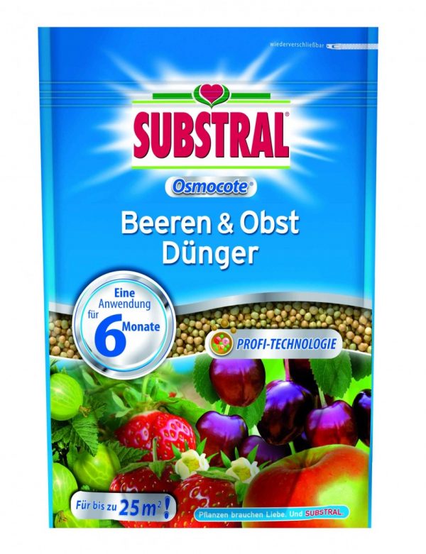 SUBSTRAL Osmocote hosszú hatástartamú trágya bogyós és egyéb gyümölcsökhöz 0,75 kg
