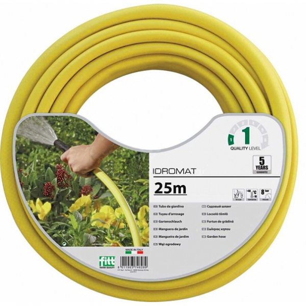 Locsolótömlő Fitt Idromat 3/4" sárga 25fm / 8 bar