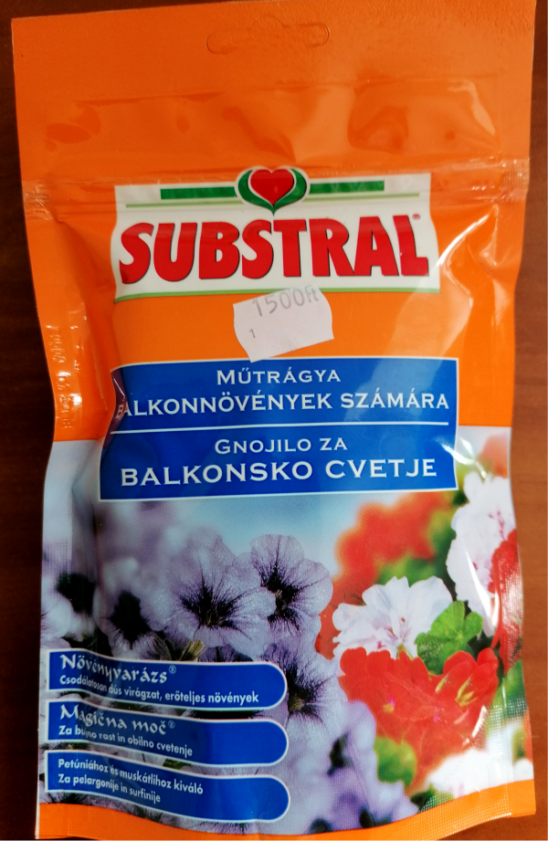 SUBSTRAL Növényvarázs balkon- és virágzó cserepes növények számára 250g