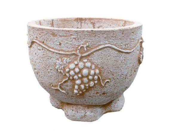 Jován ETYEK kupa virágtartó terracotta színben