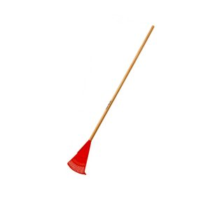 Truper 15 ágú műanyag lombseprű, ideális falevelek és apró kerti hulladék összegyűjtésére. Tartós, könnyen használható kerti eszköz.