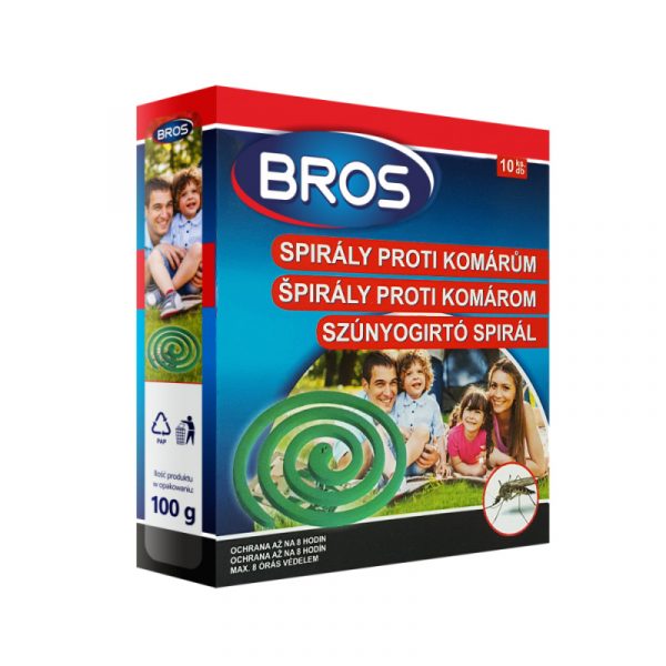 BROS Szúnyogírtó spirál 10 db 120g
