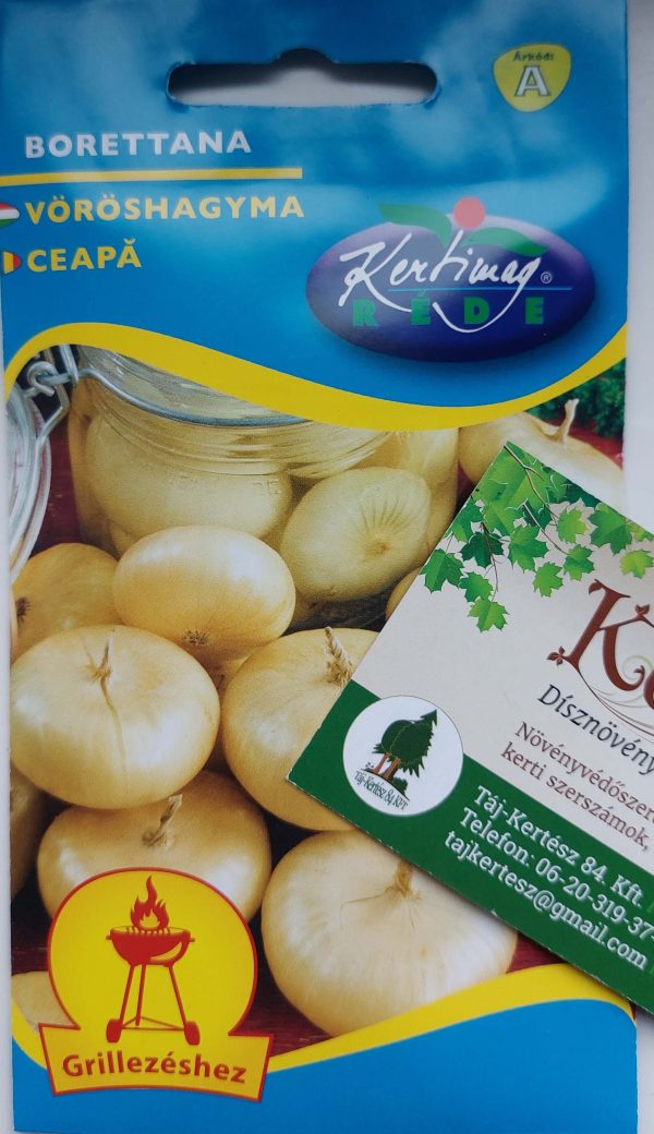 Hagyma Borettana vöröshagyma vetőmag