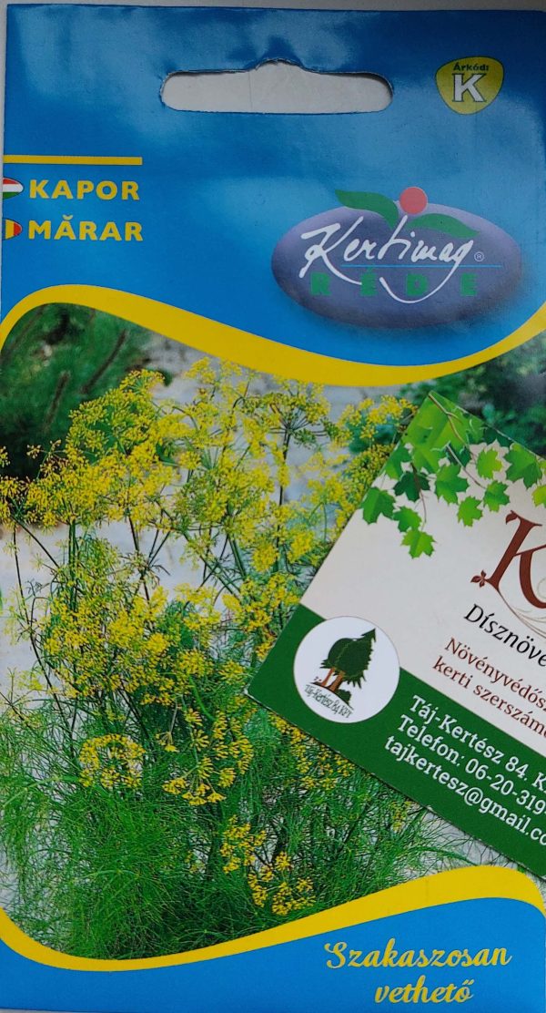 Kapor Rédei kertimag kapor vetőmag 3g