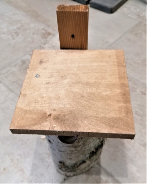 Madárház költőodu 28mm-es bejárattal, 18x25x40 cm nyírfa - Image 3