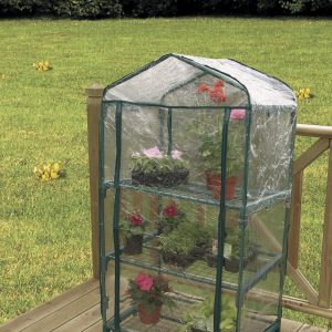 A Nortene Balcony 3 melegház 3 polca, praktikus erkélyi elhelyezéshez