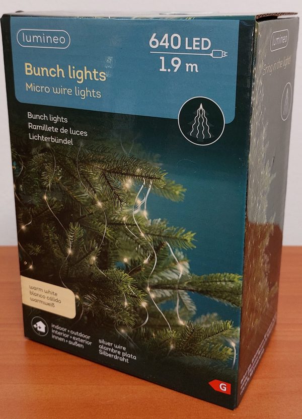 Lumineo Bunch lights meleg fehér led fényfüzér, 640 égővel 24-16-1 - Image 3