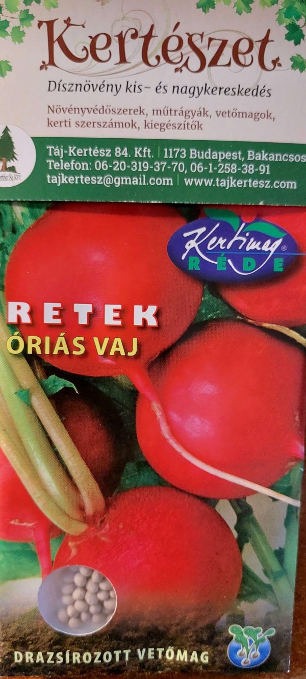 Retek óriás vaj (drazsírozott mag)