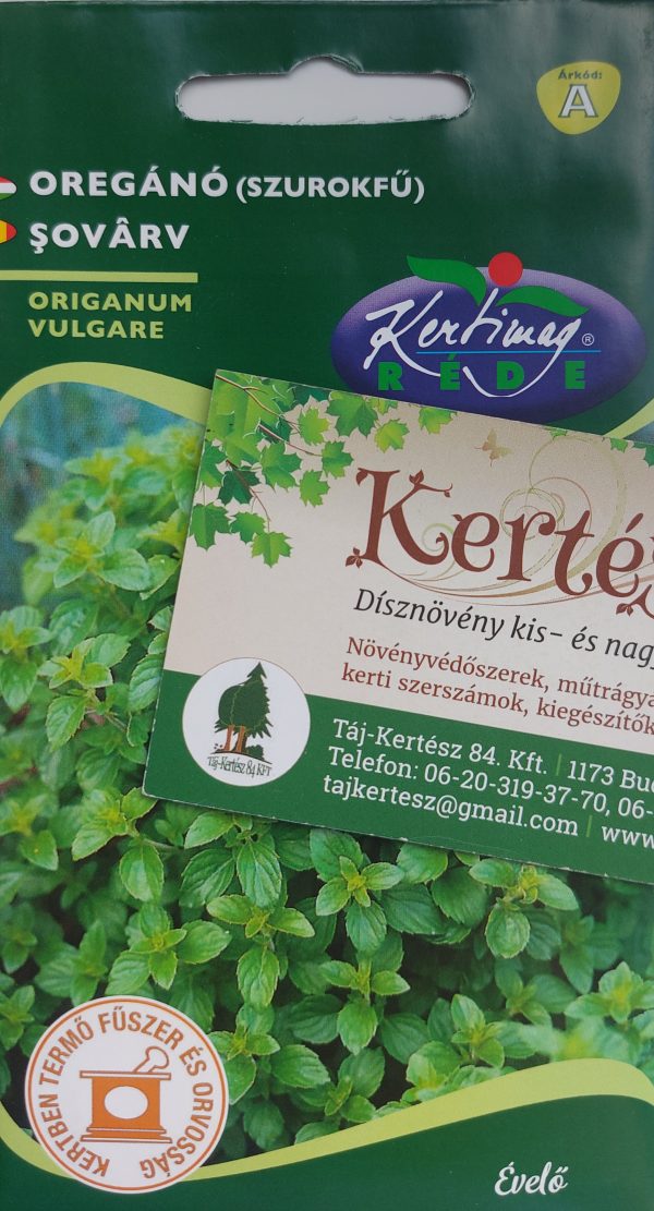 Oregánó/szurokfű vetőmag 0,5g.