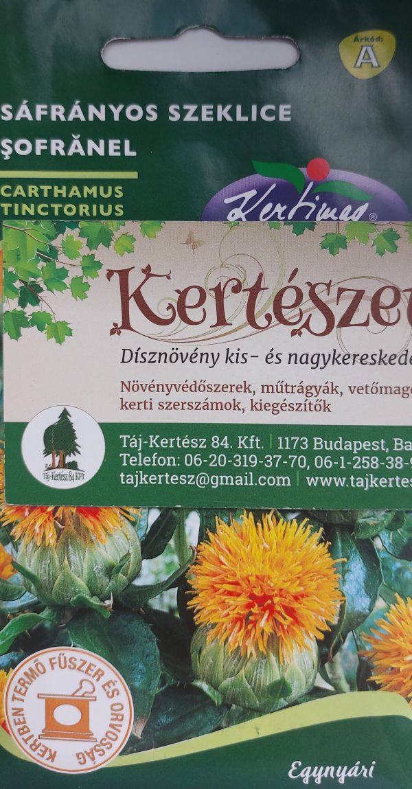 Sáfrányos szeklice vetőmag