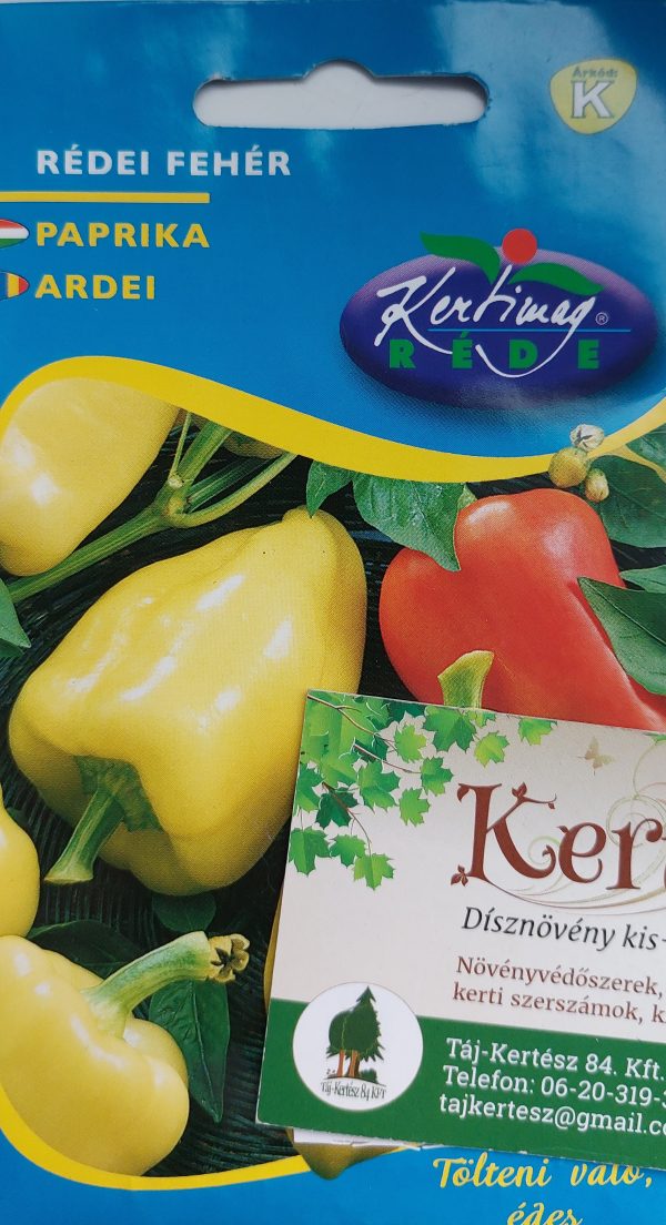 Paprika vetőmag Rédei fehér 0,5g.