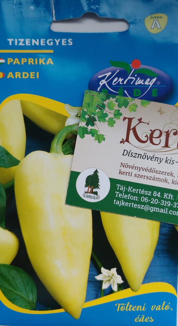 Paprika vetőmag Tizenegyes 0,4g.