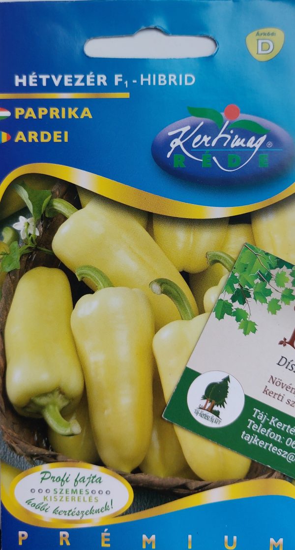 Paprika vetőmag Hétvezér F1.