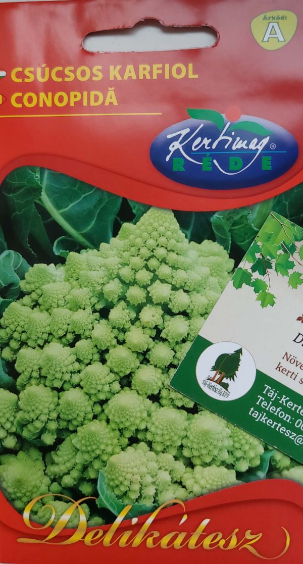 Csúcsos karfiol vetőmag 5g.