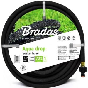 Bradas AQUA-DROP 1/2 colos 7,5 méteres szivárgó és izzadó tömlő kiskertbe