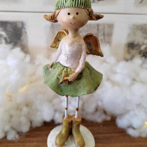 Kerámia angyalka figura 14 cm