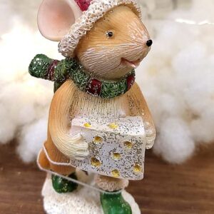 Sajtot tartó egér figura 7,5 cm 25-9-10