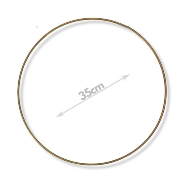 Fém karika arany  35 cm átmérőjű 24-17-1