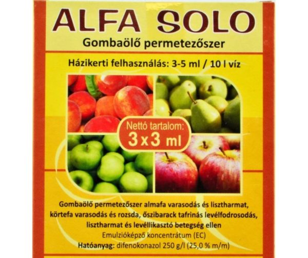 Alfa Solo gombaölő permetezőszer3*3ml.