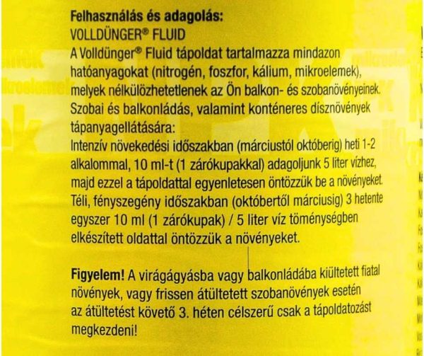 Volldünger Fluid tápoldat 1L - Image 2
