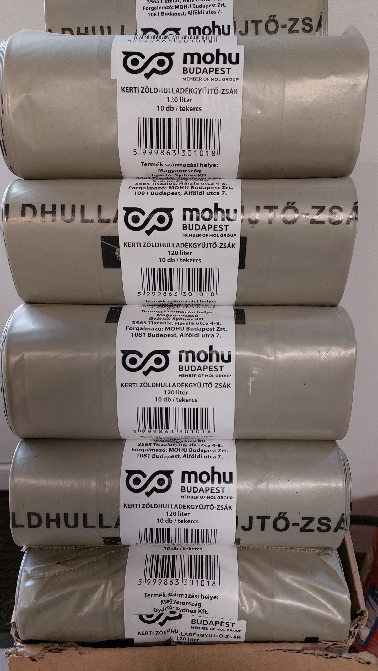 MOHU zöldhulladék-gyűjtő zsák 10db.