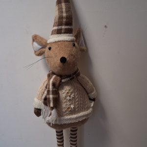 Karácsonyi álló egér teleszkópos lábbal