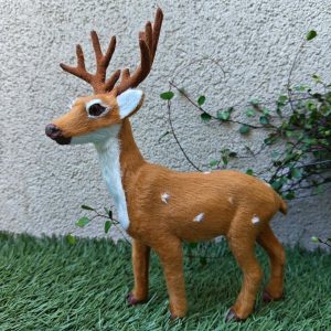 Szarvas szőrmés 21cm