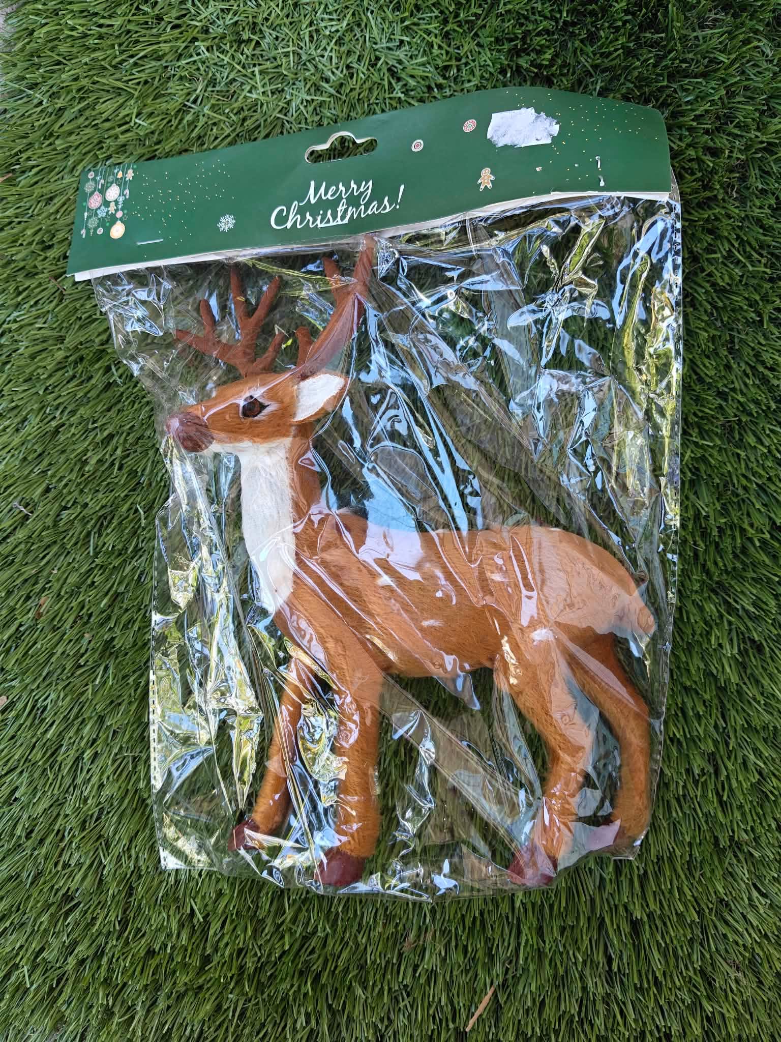 Szarvas szőrmés 21cm